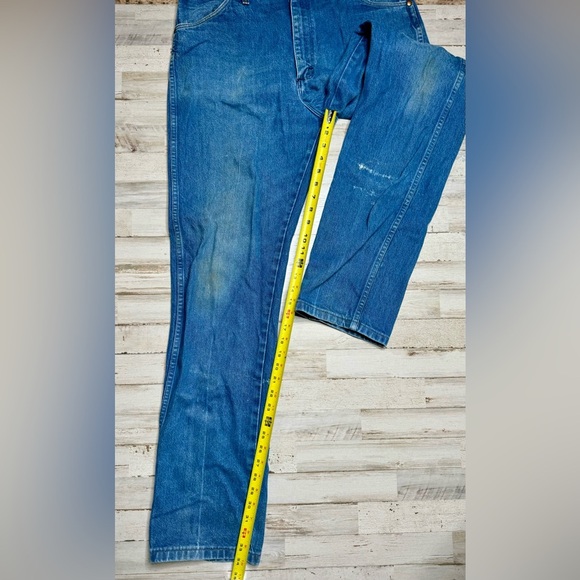 Wrangler Jeans Men's 38x34 Blue Cowboy Western Outdoors 13MW2WK - Picture 6 of 10